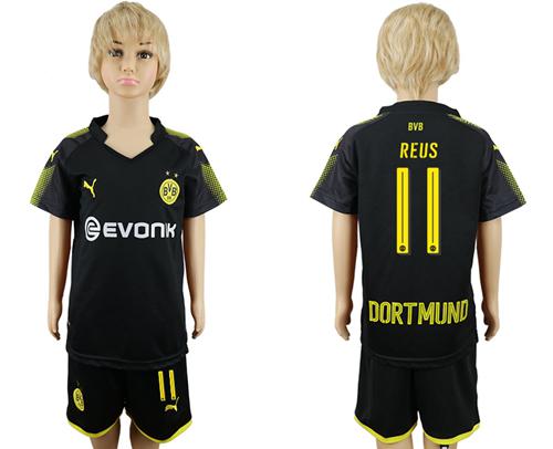 Dortmund #11 Reus Away Kid Soccer Club Jersey